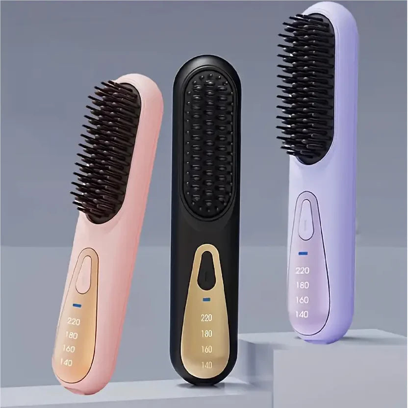 Cepillo alisador inalambrico portatil