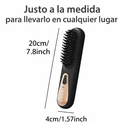 Cepillo alisador inalambrico portatil