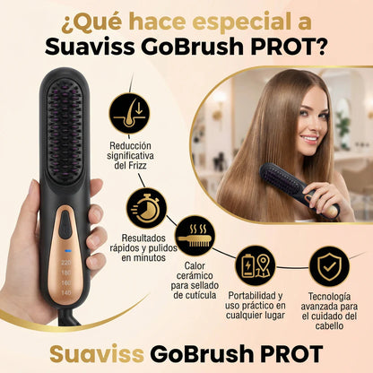 Cepillo alisador inalambrico portatil