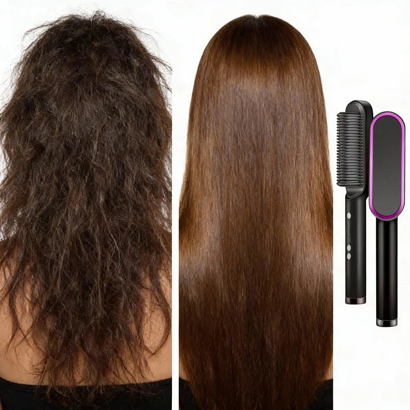 Cepillo alisador inalambrico portatil